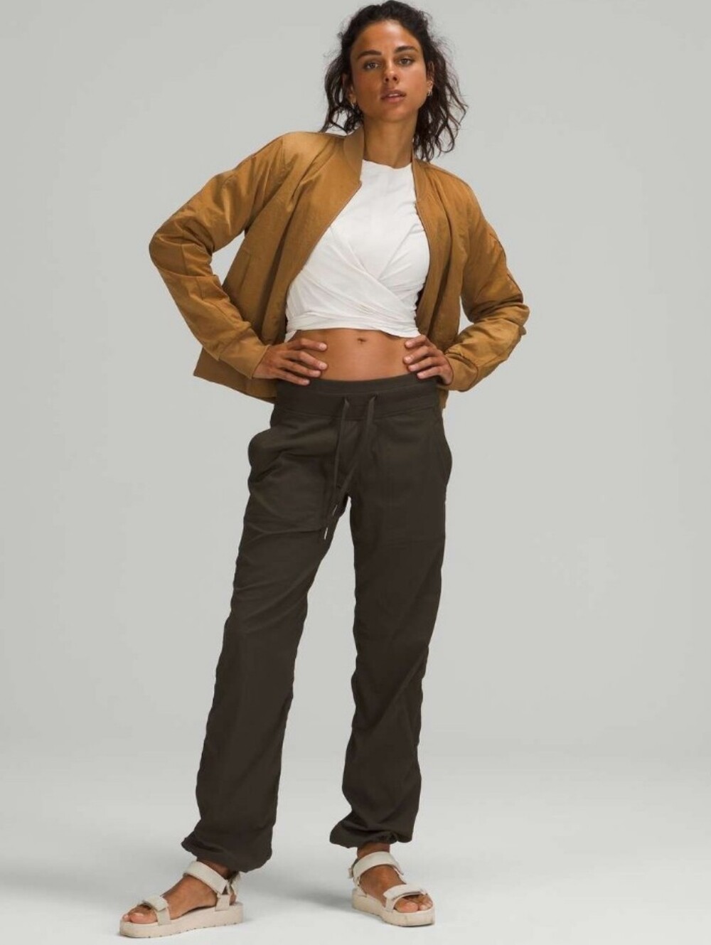 LULULEMON Non-Stop Bomber Jacket *Reversible Bold Beige Size 10